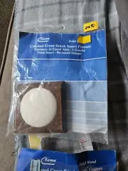 RAYMAR CROSS STITCH INSERT FRAME - SQUARE WITH 3.25" ROUND INSERT