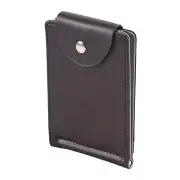 Ultra-thin Slim Men Leather Money Clip Wallets ID Credit Card Holder Coin1981