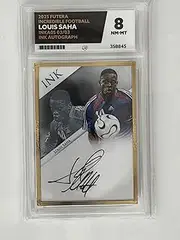 2025 Futera Incredible Football | 2025 - Louis Saha - INKA05 - /03 - Ink Autograph | Ace Graded 8 | Certificate Number 358845