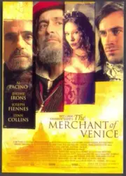 MODERN FILM POSTER Postcard: MERCHANT OF VENICE (Al Pacino, Jeremy Irons)