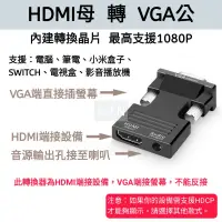 在飛比找蝦皮購物優惠-HDMI 轉 VGA 轉換器 / HDMI母轉VGA公 / 