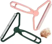 Honitra 2Pcs Reusable Pet Hair Remover Tool, Double Sided Portable Lint Remover for Clothes, Dog Cat Hair Remover Tools for Couch, Lint Remover Shaver Clean Tool for Carpets