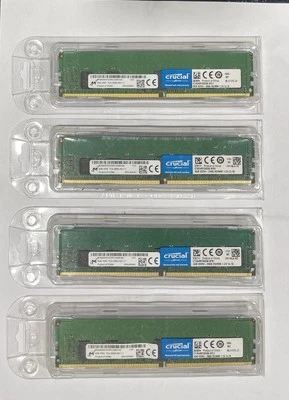 Crucial CT4G4RFS8266.9FE1 16GB (4x4GB) PC4-21300 DDR4-2666 RDIMM 1.2V CL19 NIB