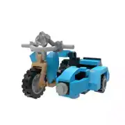 MOC-67636 Azur Magic Sidecar Building Blocks Kit Harry Motor Speed Car Bike