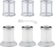 3 Pack Bissell Zing & Powerforce Vacuum Filters with Cleaning Brush