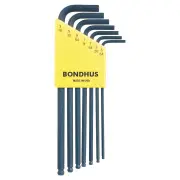 Bondhus BD10945 - Hex Key Set L-Wrench - 7 Piece Imperial (5/64-3/16") Ball End