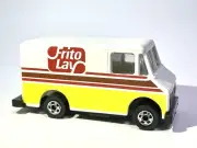 “CUSTOM MADE / RESTORED” Hot Wheels SIMPSONS Vintage white Frito Lay van