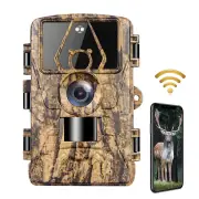 ZANLURE 60MP Wildlife Trail Hunting Camera 4G LTE WiFi Download Support 8K FHD Video Resolution Waterproof Motion Detect