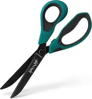 Ashton and Wright - Titanium HD - Heavy Duty Scissors for Office, Home, Kitchen, and Craft - 210mm / 8” - Titanium Coated Blades (Teal, Right Handed)