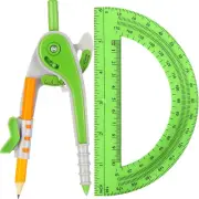 Zonon Student Protractor and Compass Set, Student Geometry Math Set, Compass