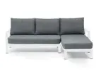 FurnitureOkay Como 2-Piece Aluminium Outdoor Chaise Lounge Setting - White