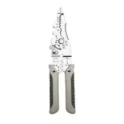 Silver Multifunctional Wire Stripper Crimper Cable Cutter Pliers Tool