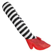 Wicked Witch Legs Halloween Prop Upside Down Wicked Witch Legs Decors For Home Garden Patio Yard Black And White Stripes 2 PCS