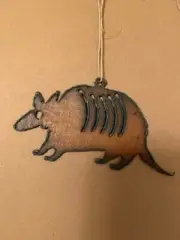 Cut Iron Armadillo Ornament Wall Garden Décor – 24712