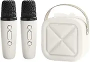 Karaoke Machine for Kids - bluetoth Speaker with 2 Microphones | Children Wireless Karaoke Machine Toy | Portable Singing Speaker Girls Entertainment for Family Friends Interaction