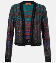 [Missoni] Missoni Lamé cardigan UK 12 multicoloured