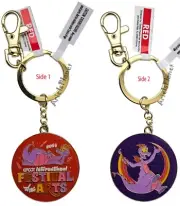 Disney Parks Epcot Festival of the Arts Figment Metal Keychain Bag Charm