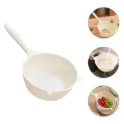 Plastic Mesh Colander Kitchen Filter Fruits Washing Drainer Basket with Handle