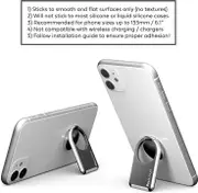 phonetag - Multi-View Phone Stand with Magnetic Ring Holder Universal (Silver)