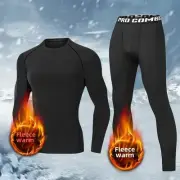 Men'S Thermal Plush Base Layer Set Winter