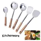 304 Staniless Steel Kitchen Utensils Long Handle Colanders Cooking Tool Sets
