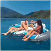 Intex Blue Rapid River Run 2 Inflatable Lounge 2.43 x 1.57M Pool Lounge