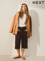 Brown Washed Cord Shorts (F43151) | $49