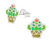 Kids Sterling silver Cactus earrings