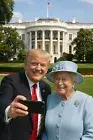 AI122 Donald Trump Selfie with Queen Elizabeth Refrigerator Magnet Big 4by6 Inch