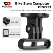 CNC Aluminum Bike Stem Extension Computer Mount Bracket For Garmin Bryton Wahoo