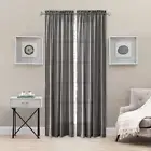 Ellis Curtain Portland Crushed Taffeta Rod Pocket Tailored Panel - Grey