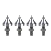 4PCS Silver Speaker Isolation Spikes Feet For HiFi SystemsAnd Auditory Equipment