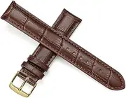 [DSJATPX] Cow Leather Watch Band Replacement Leather Watchband Rose Gold Buckle Black Brown Watch Strap