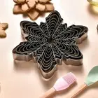 Snowflake Christmas cookie cutter set cutters 3d tree Snowflakes Biscuit dinner