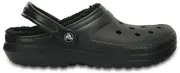 Crocs Classic Lined Clog; Black / Black, W6/M4