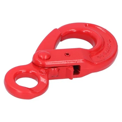 Hot Slip Hook Safty Lock Self Locking Eye Type Safety Lifting Hook Tension 1.12T