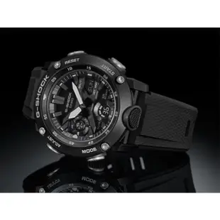 【CASIO 卡西歐】G-SHOCK URBAN OUTDOOR碳纖維可替換錶帶運動錶-黑(GA-2000S-1A)