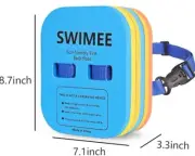 SWIMEE Back Float Adjustable 3 Layers Swim Belt For Kids Under 60 lbs