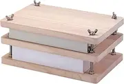 Bsbkoj Wood Paper Press | Wood Book Making Kit,Bookbinding Machine Handmade for Students, Teachers Or Handicraft Enthusiasts