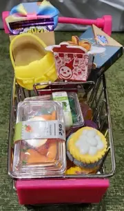 Mini Shopping Cart Filled Basket Metal Handcart Brands + More *Actual Photo* (7)
