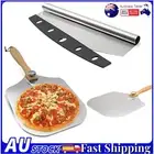 Aluminum Pizza Peel - Pizza Spatula Paddle w/Foldable Wood Handle
