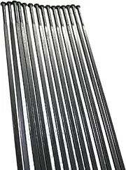 Bicycle Parts Replace Spokes, 12pcs/lot Pillar 1423 Straight Pull Gauge 14 2.0mm Stainless Steel Radios 1423 14G Flat Bladed Spoke Bicycle(244mm)