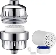 CBTLYSK Shower Filter - Compressed Carbon Shower Head Filter for Hard Water, Remove Chlorine Fluoride to Revitalize Dry Itchy Skin Vitamin C Shower Water Filter