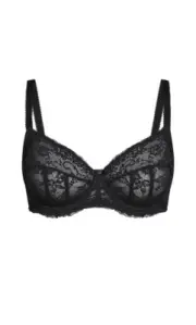 NEW Fox & Royal - City Chic Sexy Black Emma UW Bra Lingerie + Size 16D #CB11