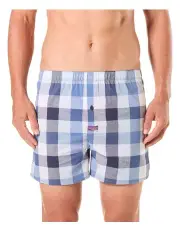 [Mitch Dowd] Charlie Check Cotton Stretch Boxer Shorts in Multi