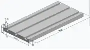 DIY cnc carbon steel Tee-slot table top 16x150x320 mini mill lathe
