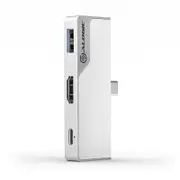 Alogic ULDNAMN-UA-SLV USB-C Dock Nano Mini with USB-A Silver HDMI with 4K@30Hz USB 3.0 60W PD