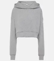 Alo Yoga Muse ribbed-knit cropped hoodie