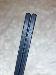 Sakura Pattern 10 Pairs Alloy Japanese Style Chopsticks Set with Engraved Box