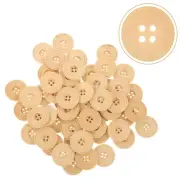 100Pcs Vintage Buttons DIY Sewing Wooden Button Crafting Button DIY Clothes